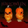 Декорация за Halloween / Хелоуин Тиквен череп с брада / комплект 2 бр., снимка 1