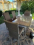 Градинска маса и столове имитация ратан, снимка 5