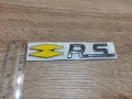 Renault RS Рено Р.С емблема жълто със сребристо, снимка 3