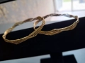 ДАМСКИ ЗЛАТНИ ГРИВНИ 22К. - 2 БРОЯ , снимка 1