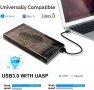 USB 3.0 кутия за 2.5" SATA SSD, HDD, 7 и 9,5 mm, с USB 3.0 кабел , снимка 3