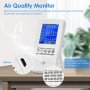 Монитор за качеството на въздуха за CO2, формалдехид, TVOC, PM2.5 / PM10, снимка 4