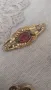 🌸🪷🌸 Брошка   обеци стъкло Яблонекс  Чехословакия, снимка 3