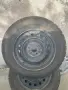 4 броя метални джанти 15" 5х100 от Toyota Avensis T22 със зимни гуми Rosava Snowgard 195/65, снимка 3