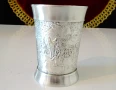 Чаша от калай с картини Бедният поет,Приятели от детството. , снимка 3
