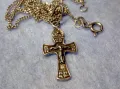СТАРО РУСКО ПРАВОСЛАВНО СРЕБЪРНО РАЗПЯТИЕ КРЪСТ СРЕБРО 925 с 2 МАРКИРОВКИ и СРЕБЪРНА ВЕРИЖКА 40046, снимка 8