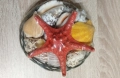 Нова кошничка с Морска звезда и естествени раковини., снимка 2