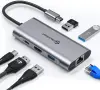 UtechSmart USB C хъб, Ethernet многопортов адаптер 6 в 1 USB C към HDMI докинг станция, снимка 1