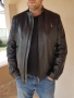 Мъжко кожено яке от естествена кожа - черно - размер XL, снимка 7