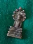 Стара ТИБЕТСКА БРОНЗОВА ФИГУРКА БУДА със ЗМИЙСКИ БАЛДАХИН МИНИАТЮРА За КОЛЕКЦИЯ 44109, снимка 14