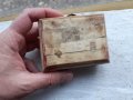 Стара кутия от камилска кост с месингов обков, снимка 5