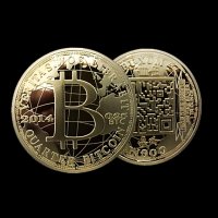 0.25 Биткойн монета / 0.25 Bitcoin Coin ( BTC ) - Gold, снимка 4 - Нумизматика и бонистика - 39123952
