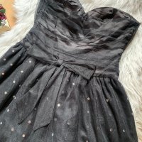 Официална черна рокля с камъни, снимка 3 - Рокли - 41931713
