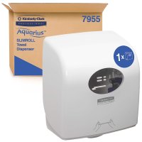 Дозатор за кърпи за ръце на ролка Kimberly Clark Aquarius Slimroll 7955 Диспенсър за хартиени кърпи , снимка 7 - Други стоки за дома - 41678240