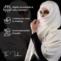 Нов Хиджаб шал за жени/еластичен лек мек бамбук и памук, снимка 6 - Други - 41720742