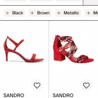 Sandro,оригинал,Италия,маркови сандали ест.кожа и велур, снимка 11 - Сандали - 34735233