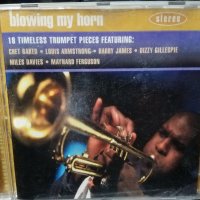 аудио диск - blowing my horn-18 timeless trumpet pieces featuring, снимка 1 - CD дискове - 39910236