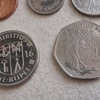 Монети. Мавриций. 5, 20  цента.  1/2 , 1  и 10 рупии. 5 бройки., снимка 5 - Нумизматика и бонистика - 42287455