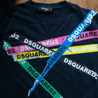 DSQUARED2 con logo - страхотна мъжка блуза 2ХЛ, снимка 3 - Спортни дрехи, екипи - 44534211
