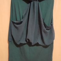 Зелена къса рокля / туника, снимка 1 - Рокли - 34125171