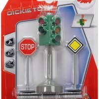 Dickie Toys - Светофар с пътни знаци 12 см. 203341000, снимка 1 - Коли, камиони, мотори, писти - 35921138