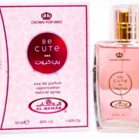 Дълготраен арабски парфюм  Al Rehab 50 ml BE CUTE Рози, малини, жасмин , ванилия  и мускус 0% алкохо, снимка 1 - Унисекс парфюми - 42356530