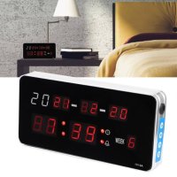 LED часовник с аларма, календар, 1019А, снимка 1 - Друга електроника - 42603694