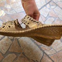 Нови чехли естествена кожа и мемори пяна Comfy Shoes, снимка 8 - Чехли - 41375164