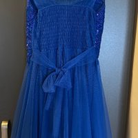 Официална синя рокля, размер XS/S, снимка 4 - Рокли - 44368847