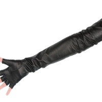 Дълги кожени  нови ръкавици без пръсти  50 см, M,L, снимка 5 - Ръкавици - 44802650