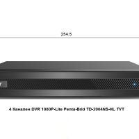 TVT DVR 1080P-Lite- 4 Канален Penta-Brid TD-2004NS-HL, снимка 1 - IP камери - 41410465