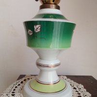  Стара  Газена  порцеланова лампа маркирана  GDR, снимка 2 - Други ценни предмети - 41143906