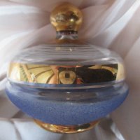 Стъклена купа, бонбониера,позлата, снимка 5 - Декорация за дома - 39325020