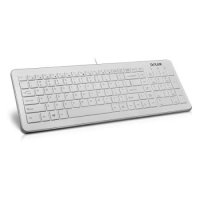 Клавиатура USB Mултимедийна Delux OM-02 Бяла БДС Кирилизирана класическа, снимка 2 - Клавиатури и мишки - 39073791