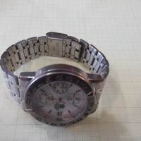 Часовник за ръка - кварцов - хронограф - работещ, снимка 3 - Мъжки - 7661976