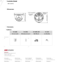 Hikvision HiWatch HWT-T150-M 5MP 2.8мм 2560x1944p Метална Водоустойчива Камера с EXIR Нощно Виждане, снимка 4 - HD камери - 41572842