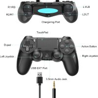 Безжичен контролер за PlayStation 4 и компютър от Batteltron, снимка 4 - Аксесоари - 41716627