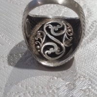 Турски сребърен пръстен 925 проба , снимка 6 - Пръстени - 44202531