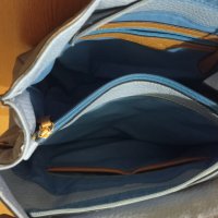 Кожена синя чанта Paolo Boticheli, снимка 2 - Чанти - 41003331