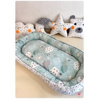 Гнездо за бебе с две лица “Мента”, снимка 1 - Бебешки легла и матраци - 41046717