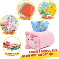 Ново прасенце играчка за ранно обучение с 10 кърпички Монтесори бебе, снимка 3 - Образователни игри - 39907247