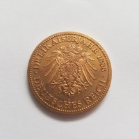 Позлатена юбилейна монета на Kaiser Wilhelm I, снимка 5 - Нумизматика и бонистика - 33958546