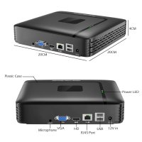 Видеорекордер NVR H.265+Max 8MP 4K P2P CCTV Mini 9CH, снимка 8 - Други - 40787294