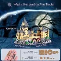 Нов Комплект за построяване на замък/Подарък Деца 8+/1132 бр. мини микроблокове, снимка 3 - Конструктори - 41582534