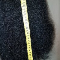 Черна къдрава перука за парти 45 см , снимка 7 - Аксесоари за коса - 42635924