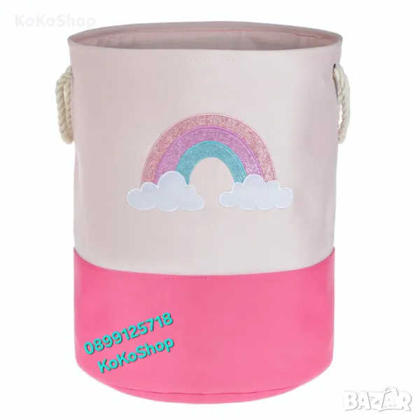 Кош за играчки-Ø40x50 см./кош за играчки/органайзер за играчки, снимка 1