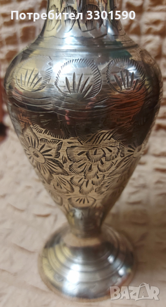 Бронзова ретро ваза , снимка 1