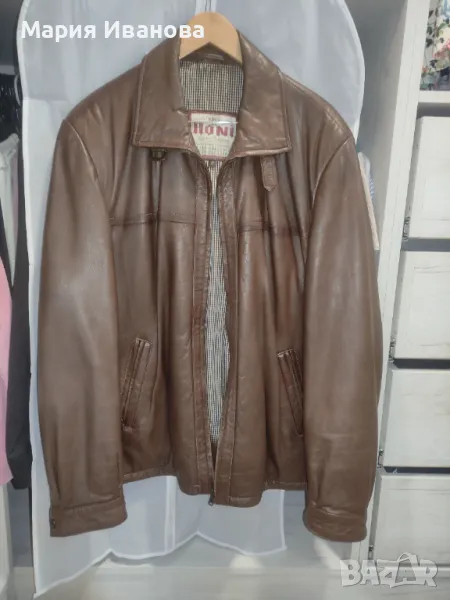Мъжко кожено яке Рони, снимка 1