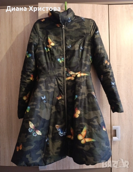 Зимно Яке Nikole Collection - Никол, зелено, камуфлаж , снимка 1