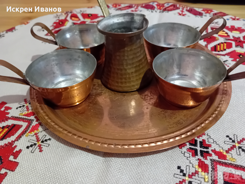 Меден сервиз за кафе или греяна ракия, снимка 1